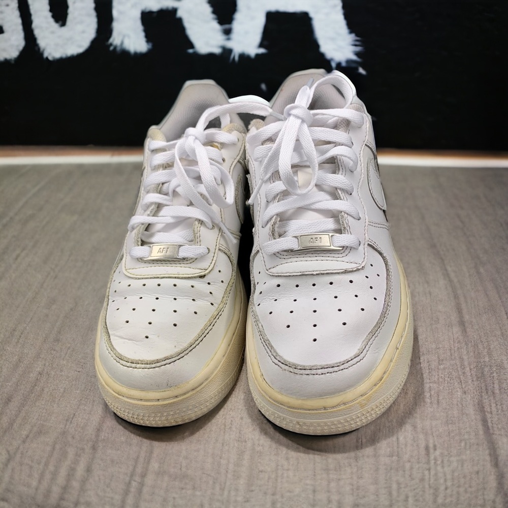 Nike Air Force 1 LE Triple White Kids Casual Sneakers (GS) SZ 7Y/W 8.5 DH2029111
